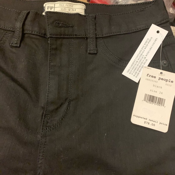 Free People women’s black  jeans - Picture 3 of 6